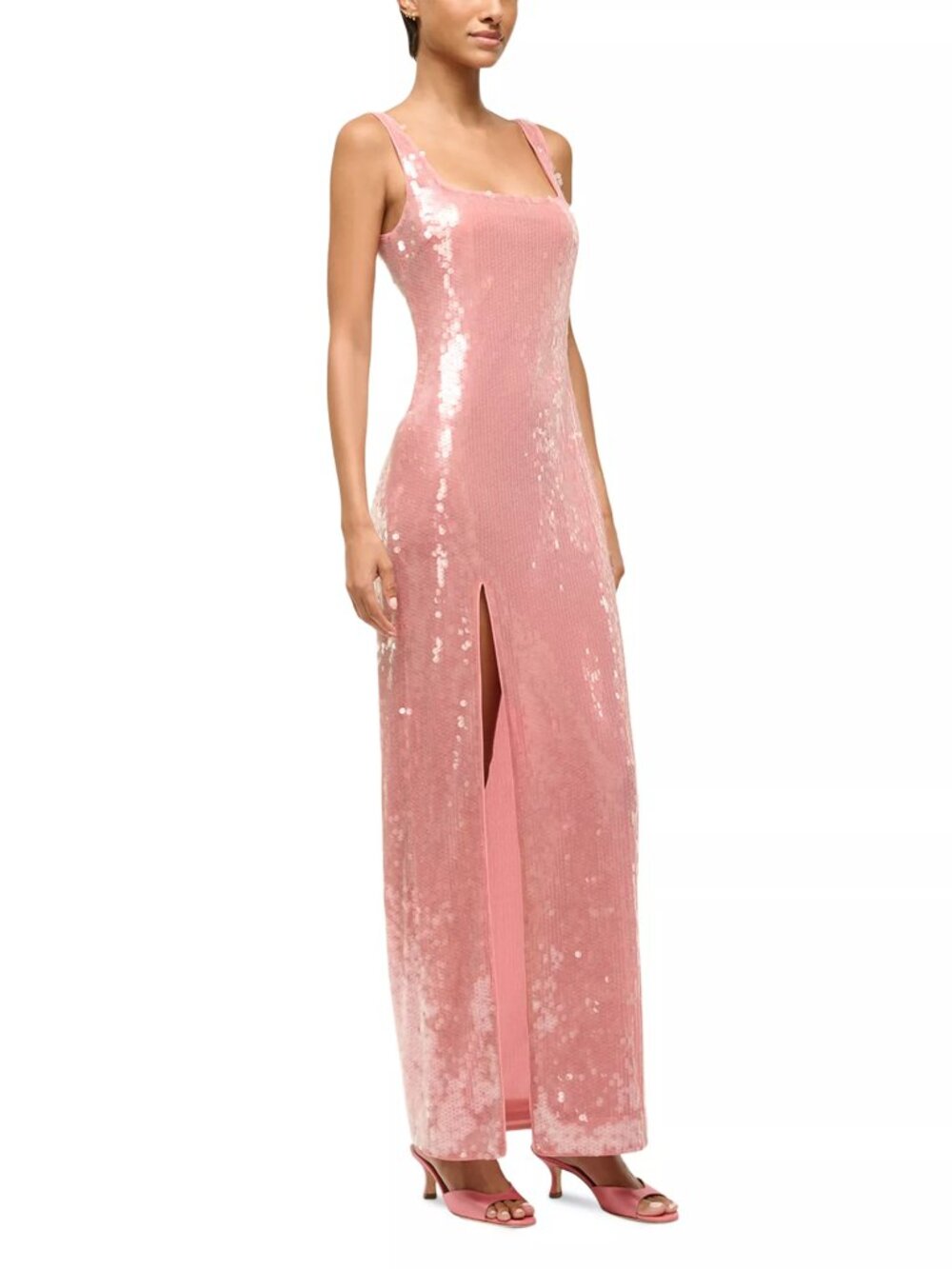 STAUD Le Sable Sequin Maxi Dress
